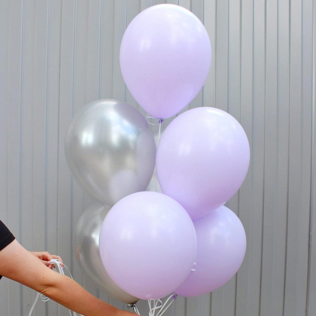 Фонтан шаров "Сиреневая дымка" - изображение 2