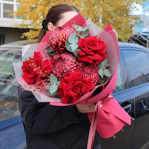 Букет микс "Осенний бархат" - изображение 2