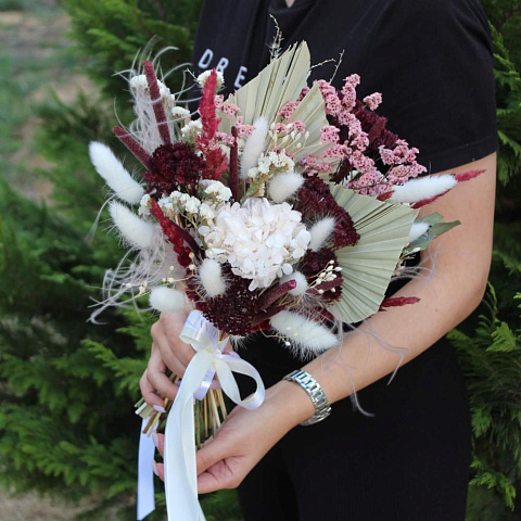 Свадебный букет из сухоцветов - изображение 2