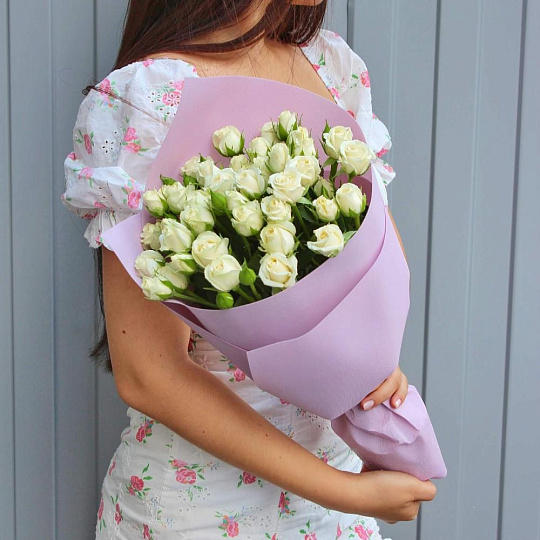 Белые кустовые розы Беларусь - изображение 2