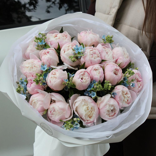 Букет с пионами "Зефир" - изображение 2