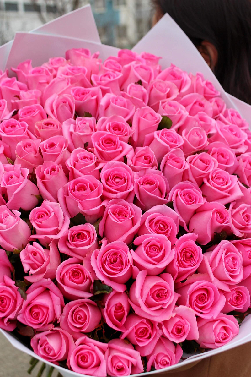 Букет из 101 розы Revival 70 см