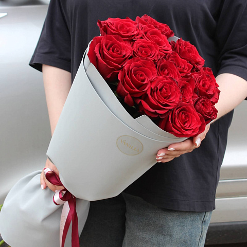 Букет из 15 роз Эксплорер 70 см - изображение 2