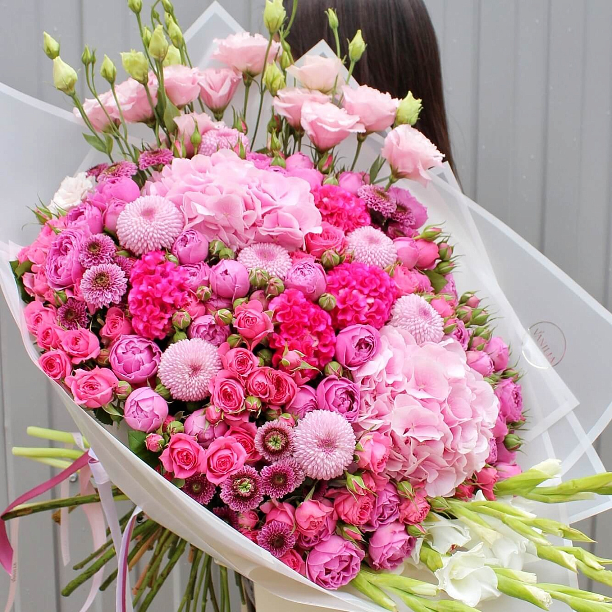 Авторский букет "Pink River"