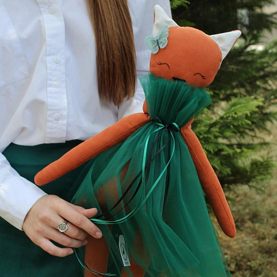 Авторская игрушка ""Лиса"" ручной работы - изображение 2