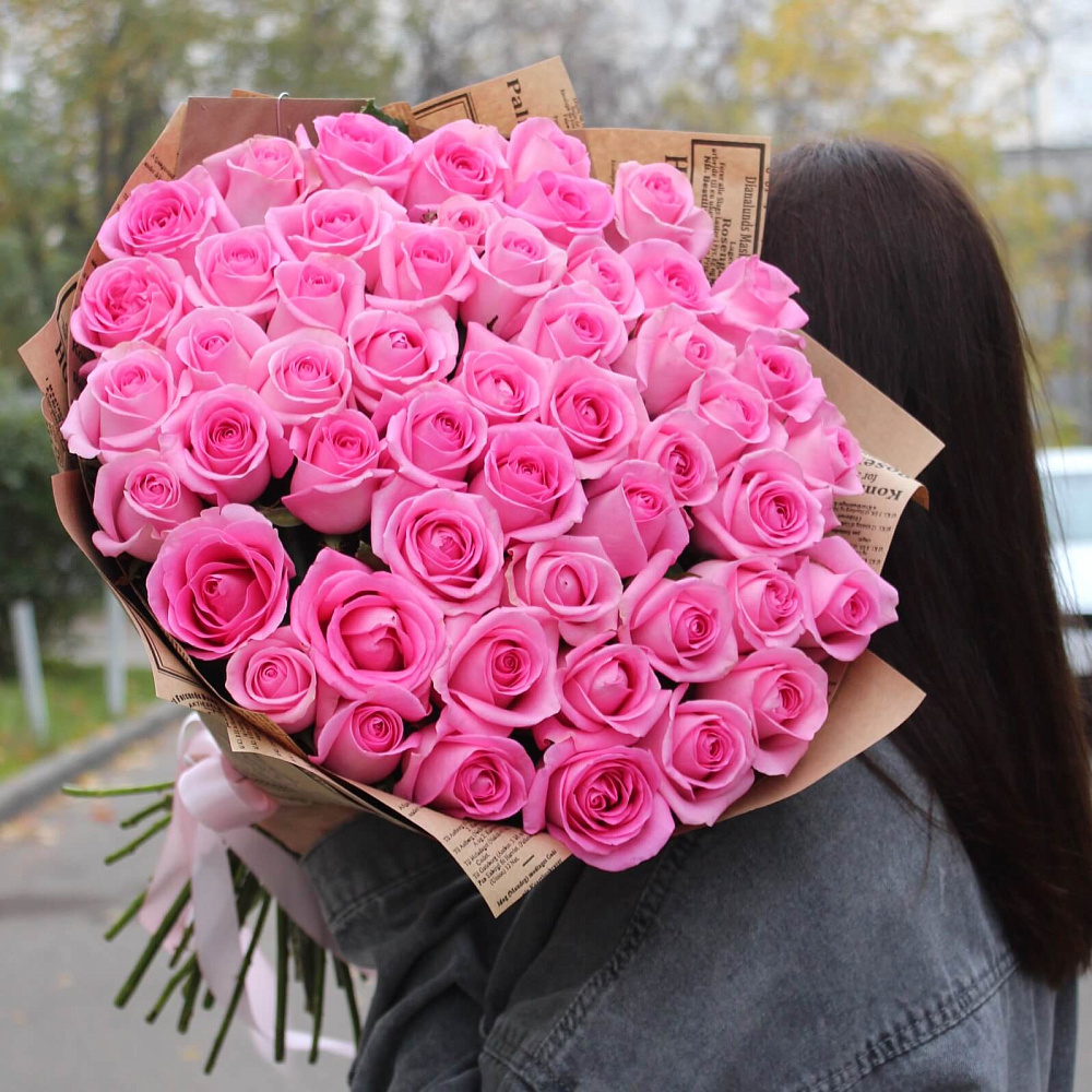 Букет из 51 розы Revival 60 см