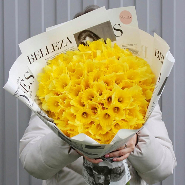 Букет из 101 нарцисса  - изображение 2
