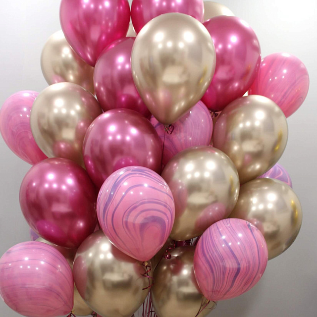 Большая связка шаров "Розовое облако" - изображение 2