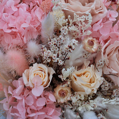 Нежный букет в боксе Rose