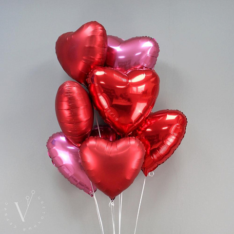 Набор из 7 шаров "Сердца" - изображение 2