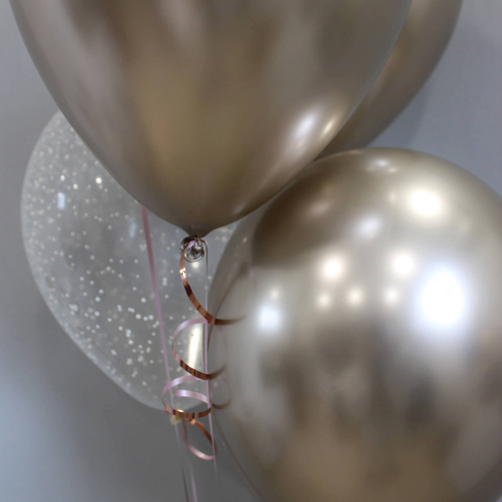 Связка из 5 шаров Шампань