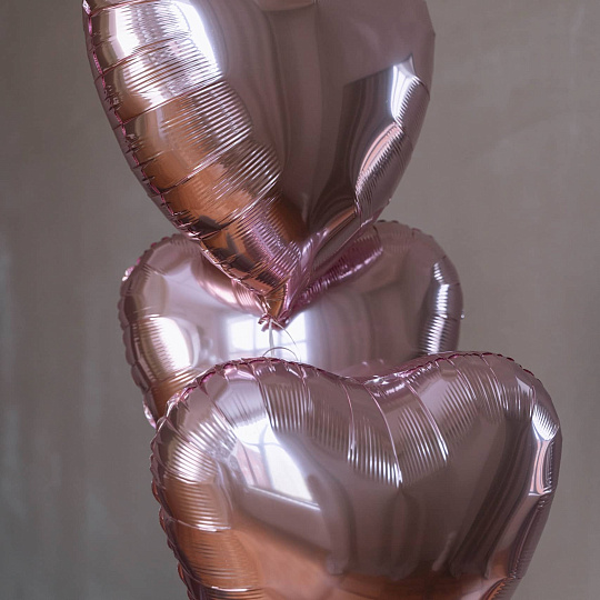 Воздушные шарики с гелием: Набор из 3 шаров "Сердца"