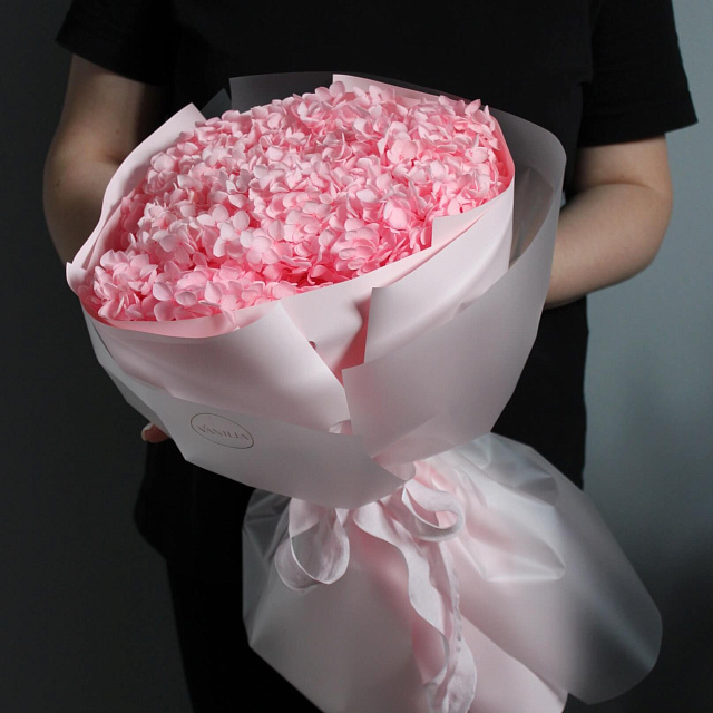 Цветы: Букет из гортензии Peach