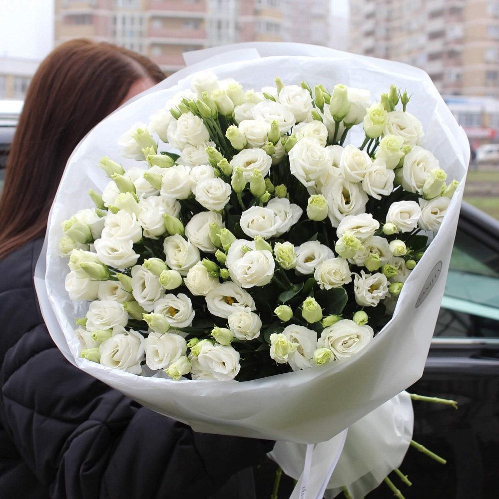 Букет "Белая эустома"