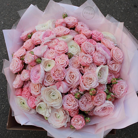 Букет ранункулюсов: Авторский букет "Весна"