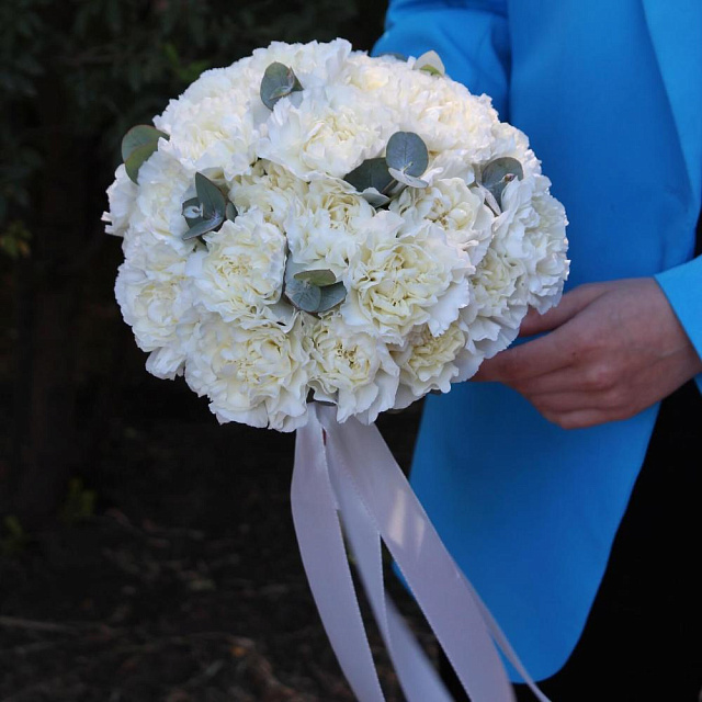 Букет невесты из нежных диантусов - изображение 2