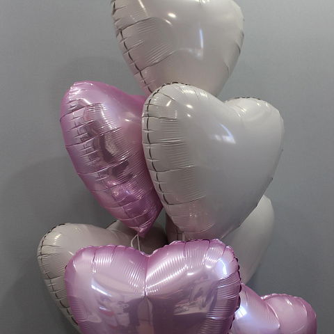 Букеты из шаров  : Сет шаров "Розовый сатин"