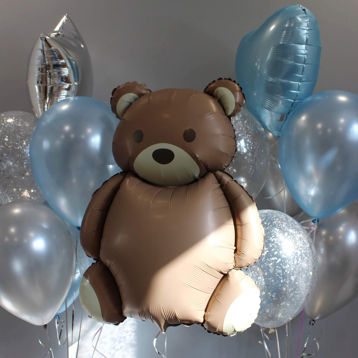 Сет шаров с мишкой