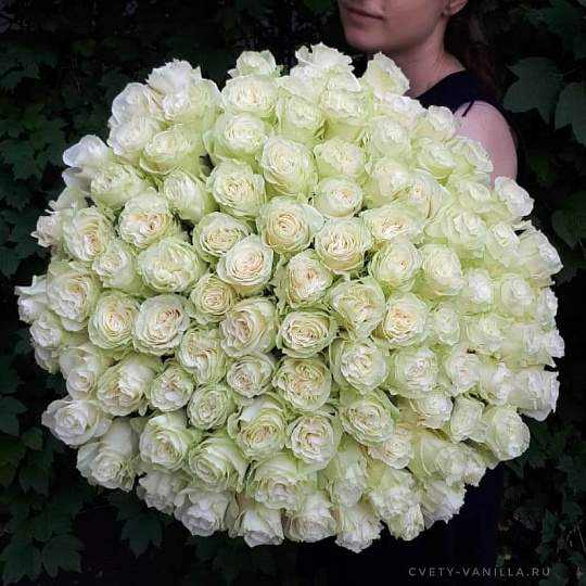 Букет из 101 высокой розы Mondial 80 см