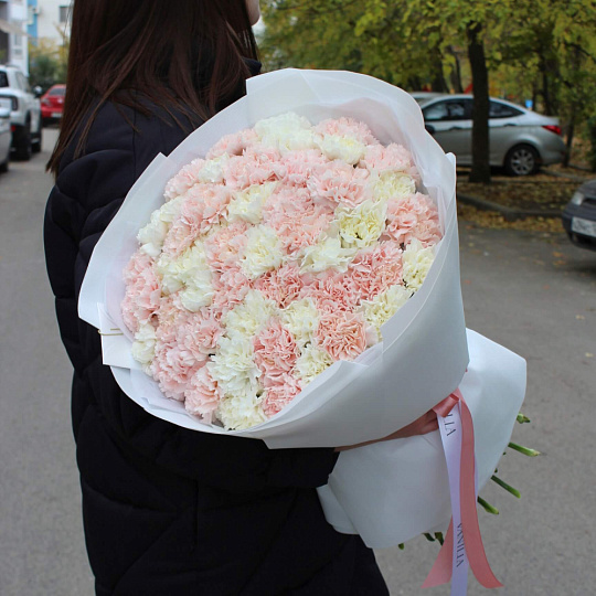 Букет из 51 диантуса микс цветов - изображение 2