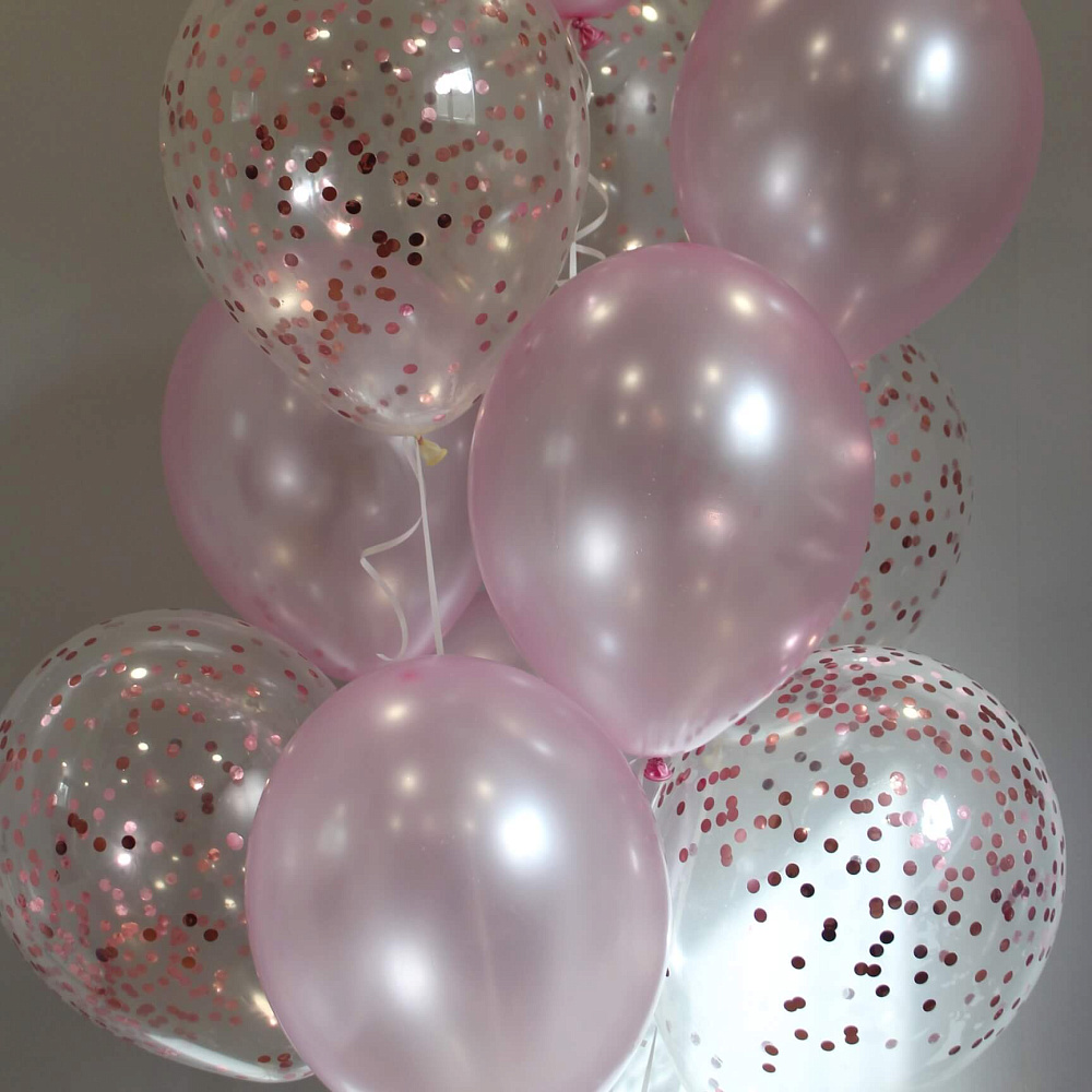 Сет шаров микс "Розовые облака"