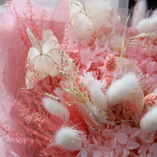 Подарки на 14 февраля: Букет с сухоцветами "Naturel"