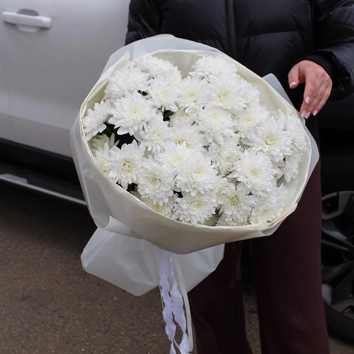 Букет из 7 веток хризантемы Балтика