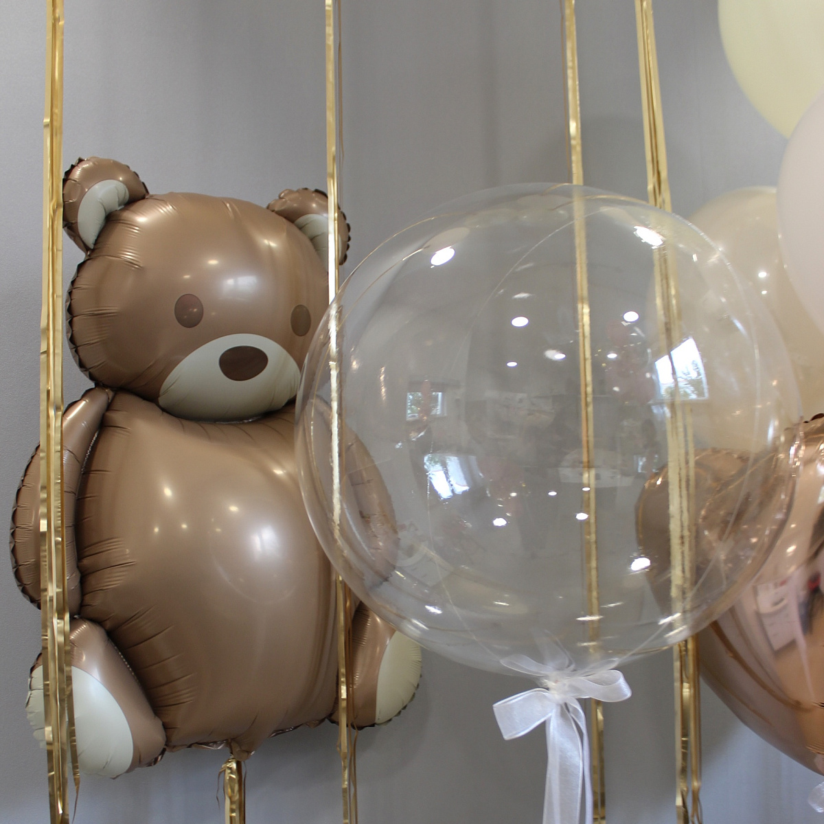 Сет шаров «Нежный с мишкой»