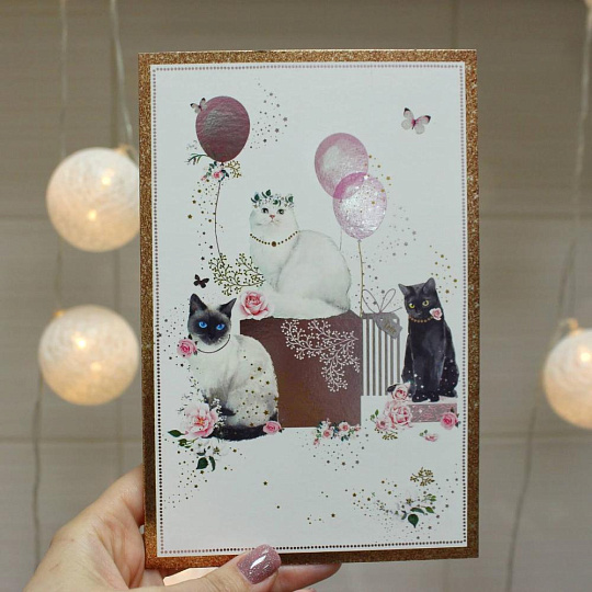 Открытка с котиками - изображение 2