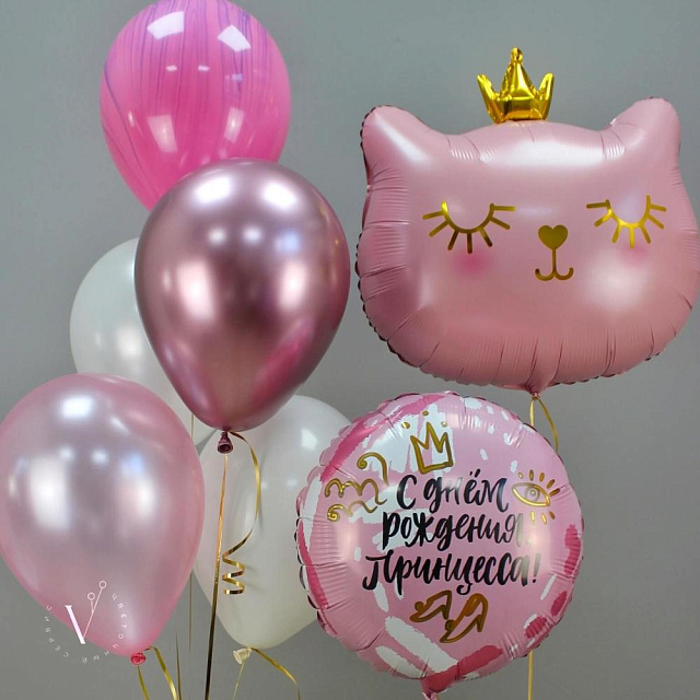 Сет гелиевых шаров для Принцессы - изображение 2