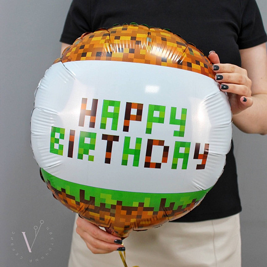 Шар фольгированный с пикселями - изображение 2