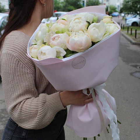 Букет из 15 пионов «Forever» - изображение 2