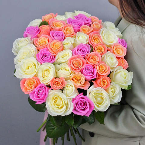 51 роза микс 50 см - изображение 2