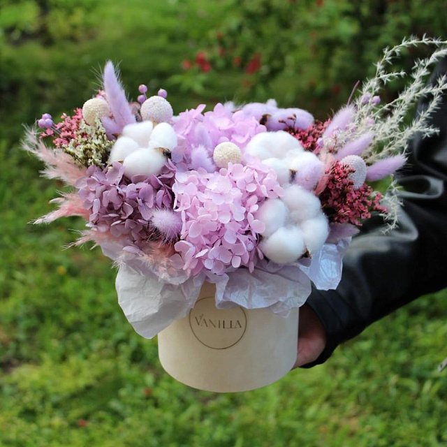 Шляпная коробка с хлопком интерьерная - изображение 2