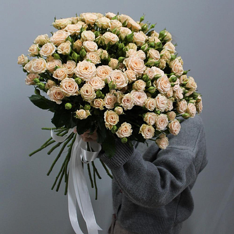 Букет из 25 нежных кустовых роз - изображение 2