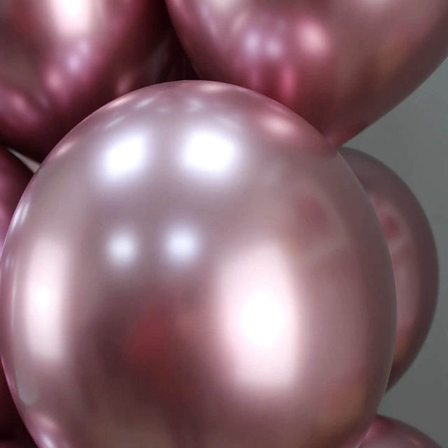 Воздушные шары на день рождения: 11 хромированных шаров