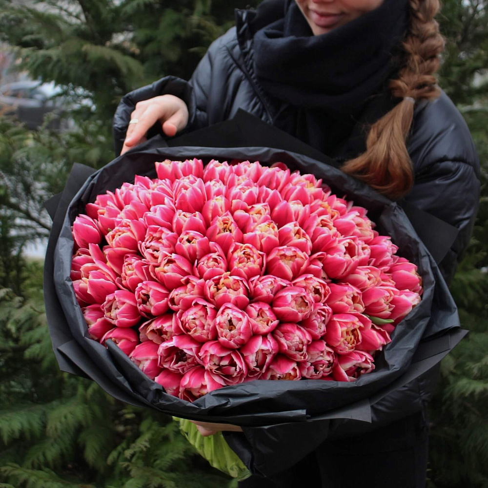 Букет из 101 тюльпана Коламбус