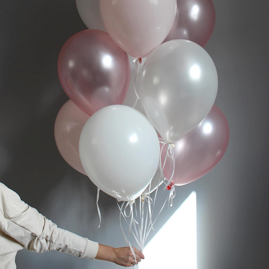 Воздушные шарики с гелием: Нежный набор шаров "Мечта"