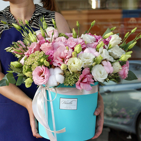 бирюзовый цилиндр с микс цветами - изображение 2