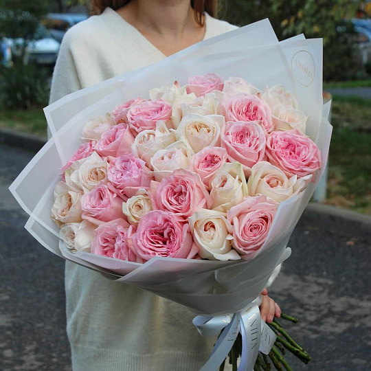 Букет микс из 31 нежной розы O'hara - изображение 2