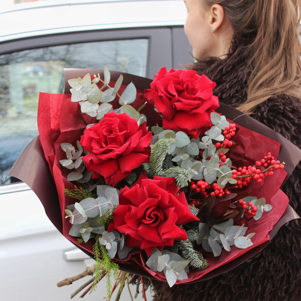 Букет «Яркая Зима»