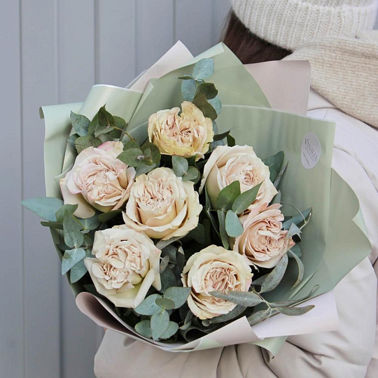 Букет с розой "Вестминстерское аббатство" - изображение 2