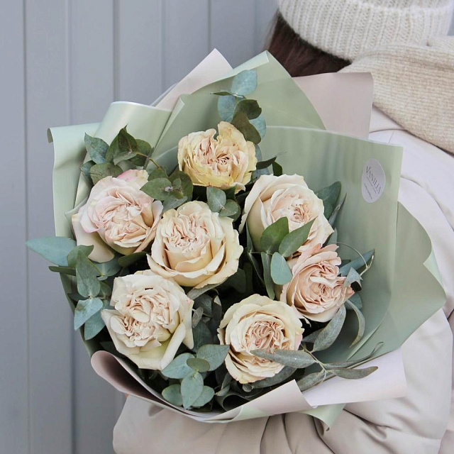 Букет с розой "Вестминстерское аббатство" - изображение 2