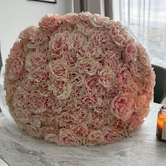 Букет из 75 импортных роз Пинк Мондиаль - изображение 2