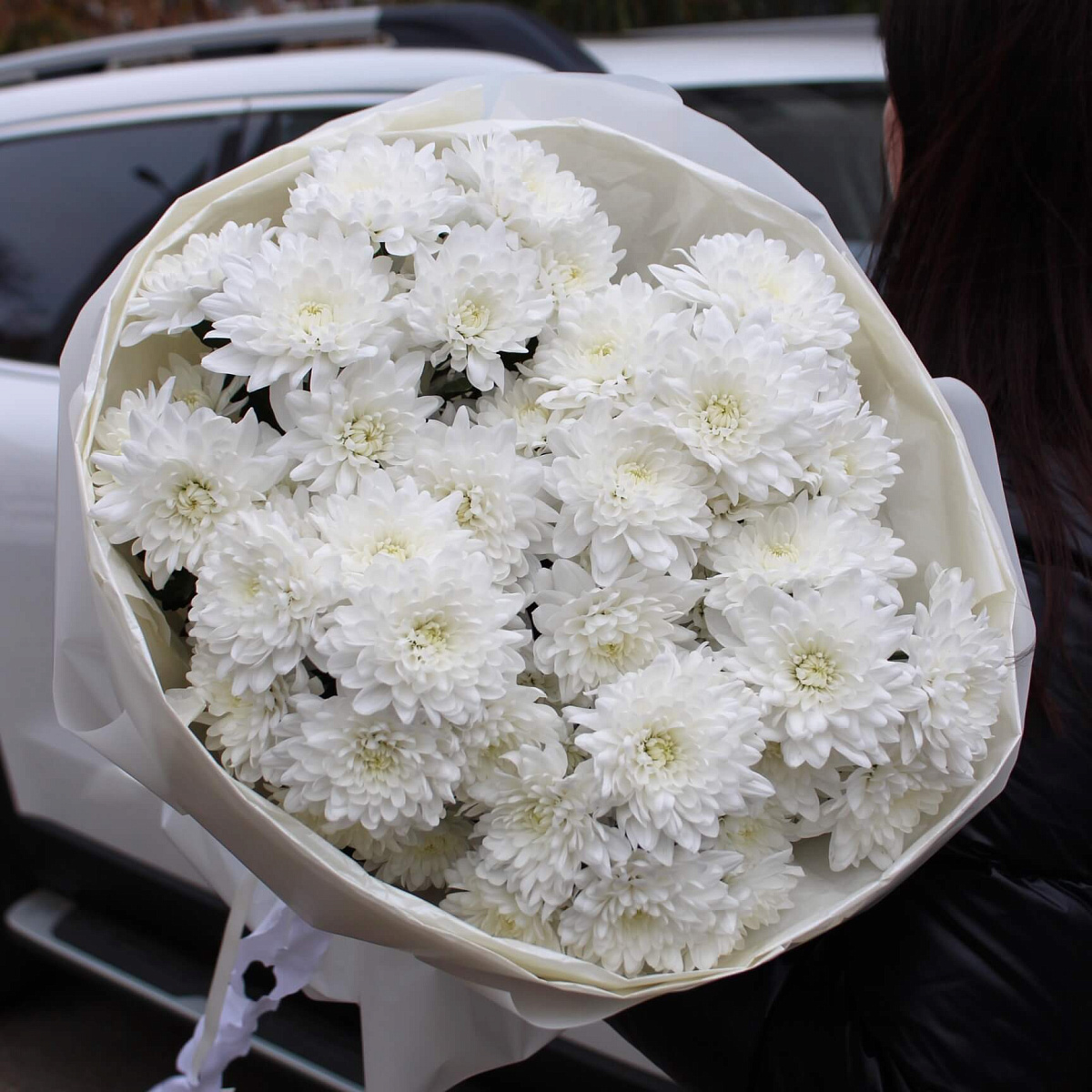 Букет из 7 веток хризантемы Балтика