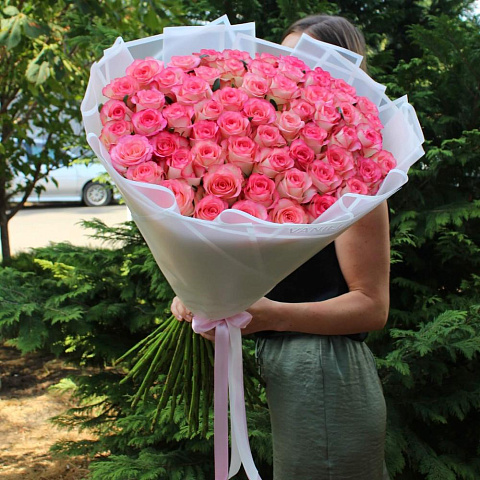 Букет из 61 розы Джумилия 80 см - изображение 2