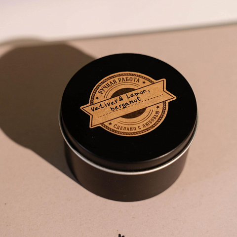 Ароматическая свеча ручной работы "Black pepper & Amber" - изображение 2