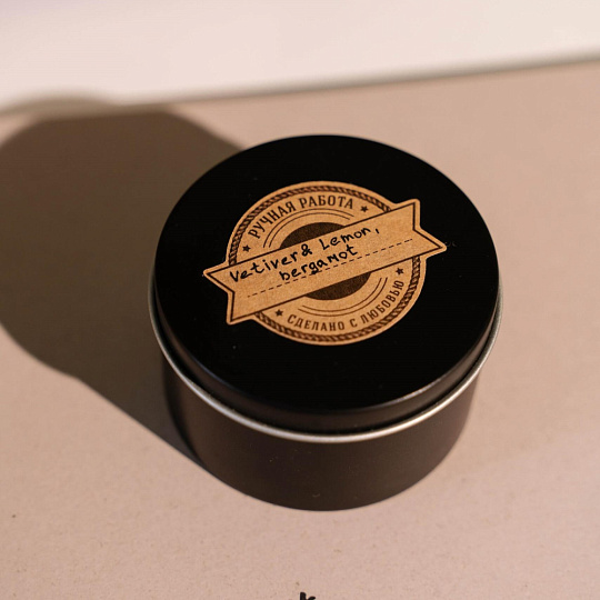 Ароматическая свеча ручной работы "Black pepper & Amber" - изображение 2