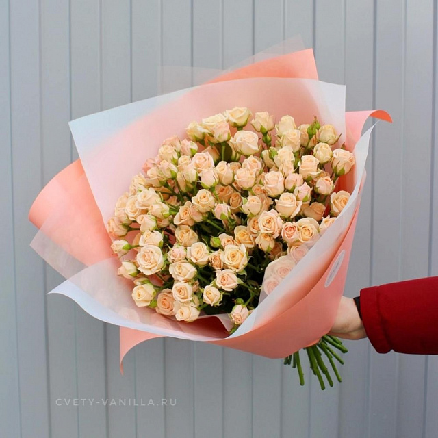 Букет из 19 кустовых роз Яна - изображение 2