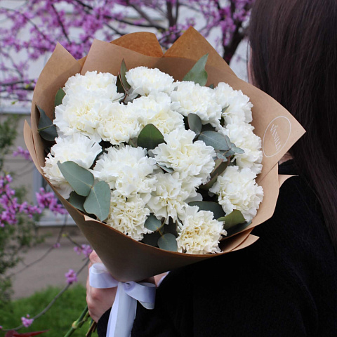 Стильный букет из гвоздик - изображение 2